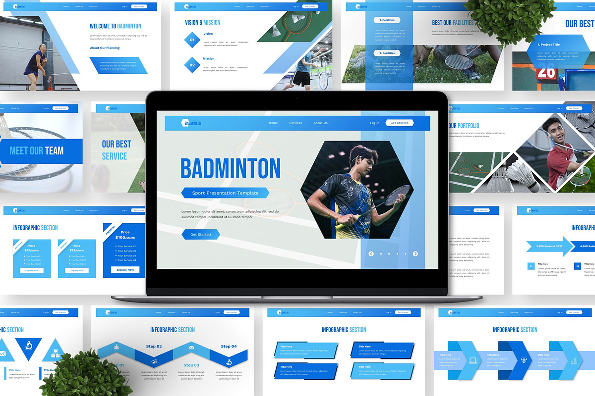 Badminton - Sport Google Slide preview 2