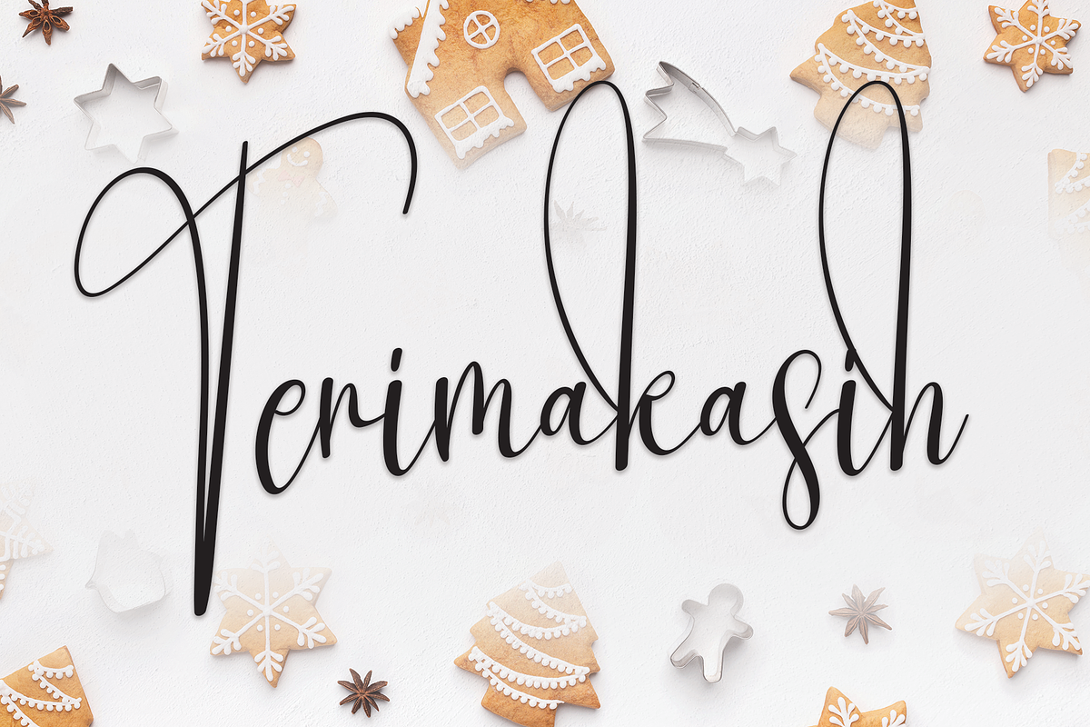 Gingerbread | Script Font, a Script Font by Scratchones (Photo 4 of 6)