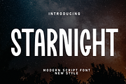 Starnight | Script Font, a Script Font by Scratchones (Thumbnail 1 of 8)