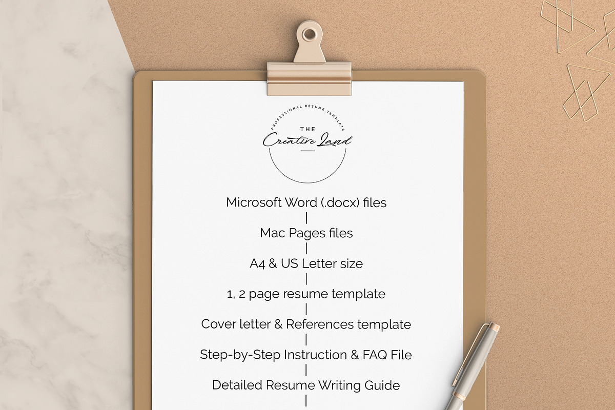 Resume/CV - The Jordan, a Resume Template by CreativeLandStudio (Photo 9 of 9)
