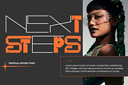 Tropical History - Futuristic Font, a Sans Serif Font by 177Studio (Thumbnail 2 of 8)