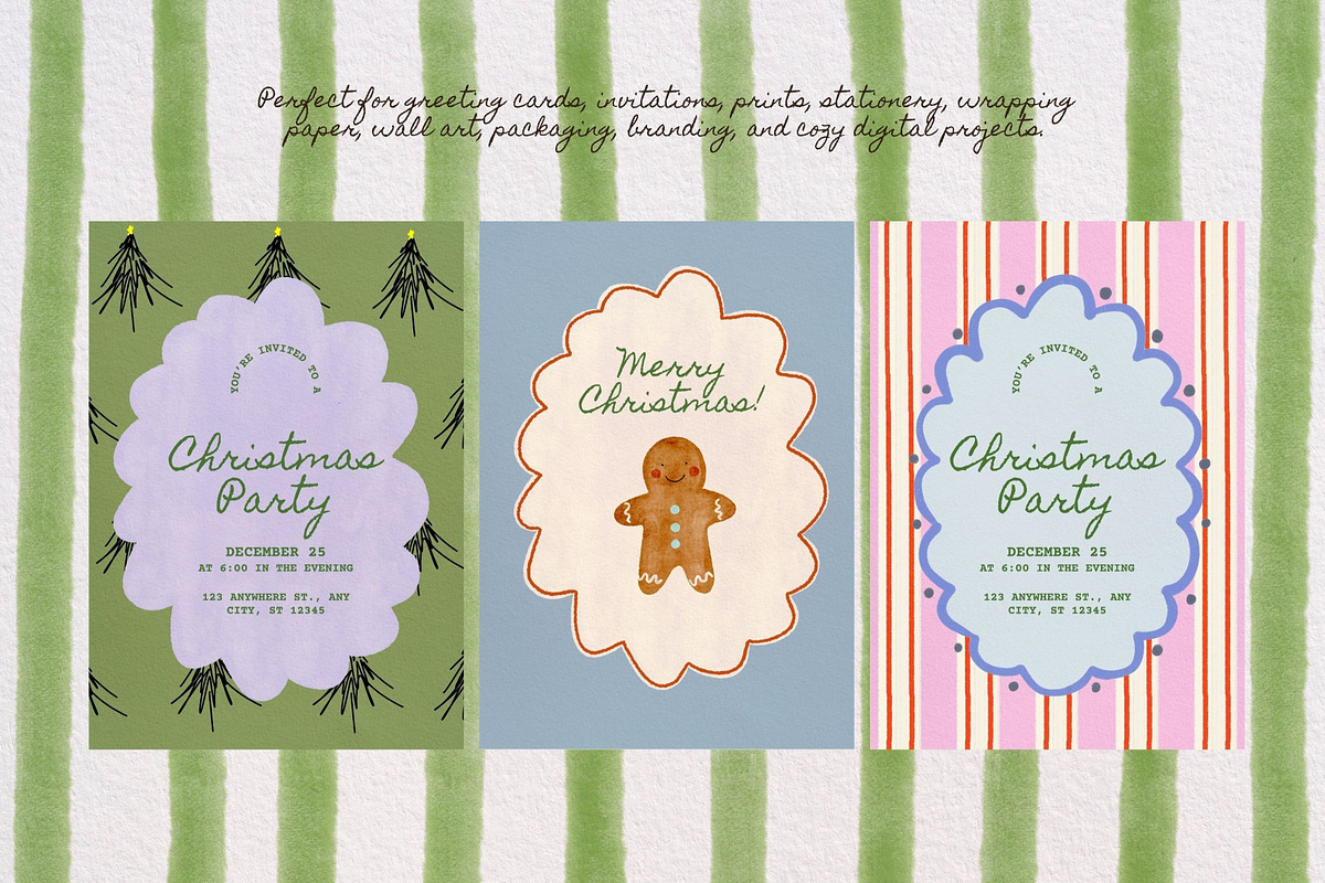 Christmas Series BUNDLE: All 5 in 1, a Seasonal Illustration by Veyla (Photo 51 of 72)