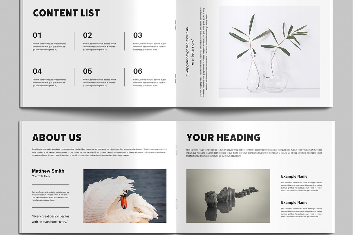 Photobook Portfolio Design Layout, a Brochure Template by MightyDesign (Photo 3 of 9)