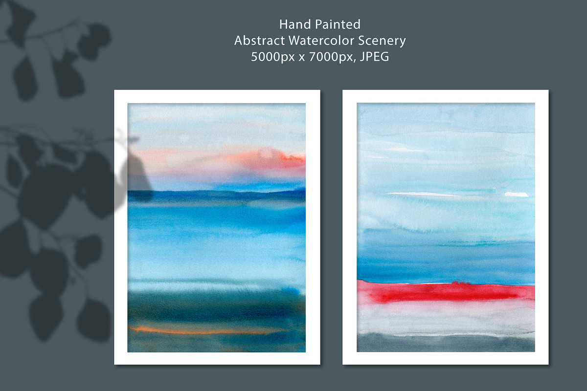 About Sunset, Watercolor Scenery, a Background Graphic by Marmoris.Arts (Photo 4 of 17)