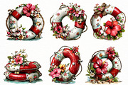 Whimsical Summer lifebuoy Clipart, an Illustration by Designworld (Thumbnail 4 of 8)