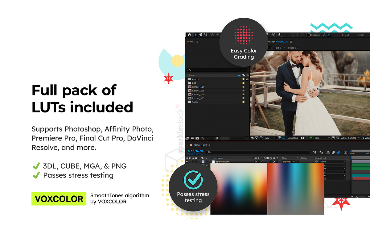 20 Wedding Lightroom Presets and LUT, a Preset Add-On by SparkleStock (Photo 16 of 16)