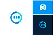 Chat Message Icon Modern Logo, a Branding & Logo Template by ika trisiana (Thumbnail 1 of 2)