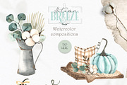 Autumn Breeze. Watercolor collection, an Object Graphic by Ana-Sakuta (Thumbnail 2 of 20)