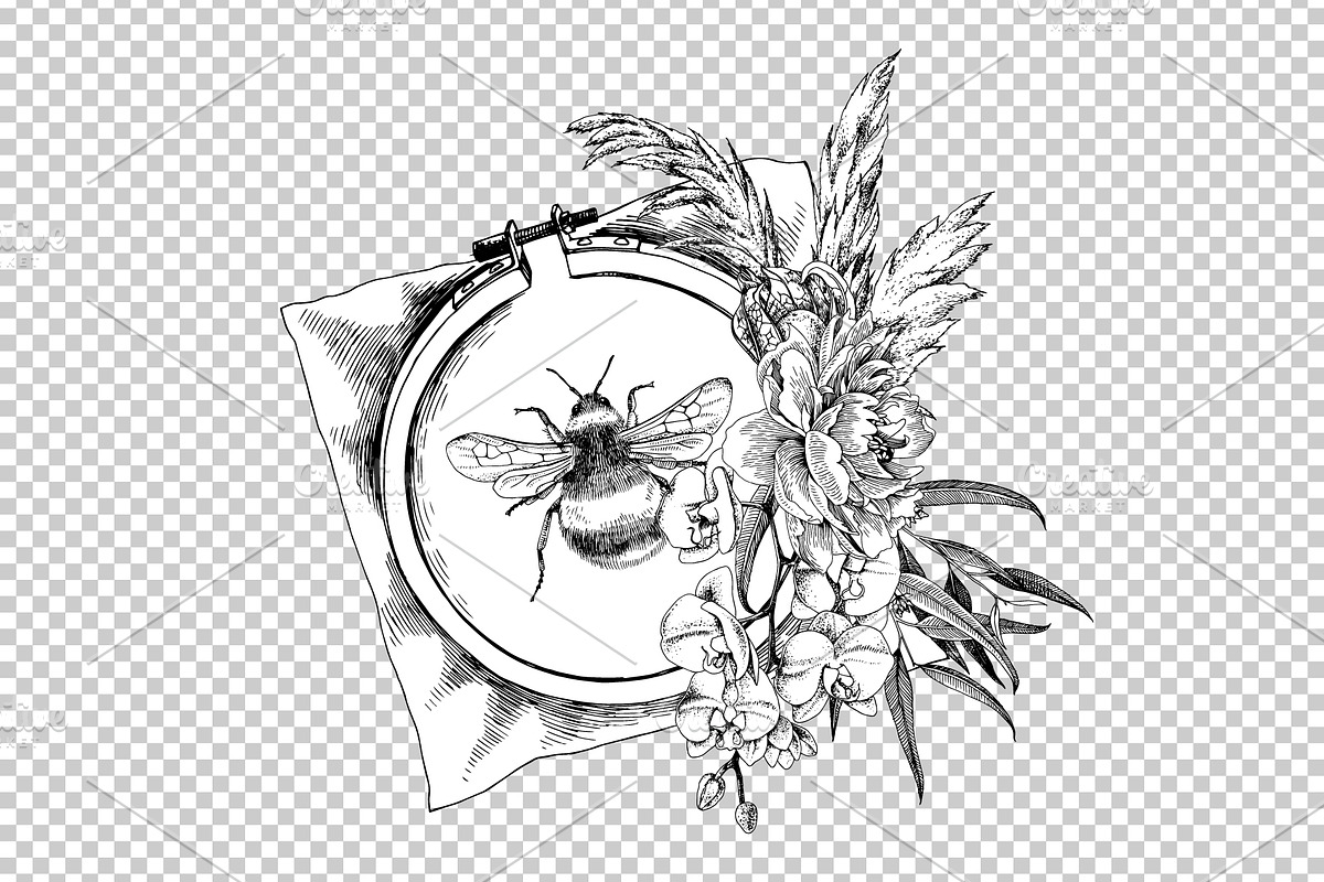Sewing and other handcrafts, an Illustration by handsketched (Photo 9 of 9)