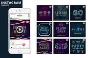 Neon Animated Template, a Social Media Template by Brandspark Mini (Thumbnail 1 of 2)