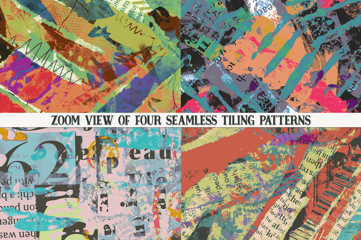 50 Collage And Mixed Media Patterns