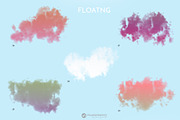 Floating Colorful Clouds | PNG/PSD, a Graphic by Youandigraphics (Thumbnail 14 of 14)