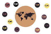 Textured World Maps, a Texture Illustration by Design Shop (Thumbnail 5 of 5)