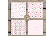 Coquette Christmas Digital Paper, a Pattern Graphic by JennyL Designs (Thumbnail 7 of 8)