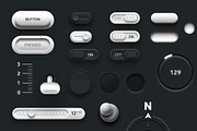Buttons and Switches - Mega UI V1, an UI Kit Template by Giallo (Thumbnail 5 of 7)