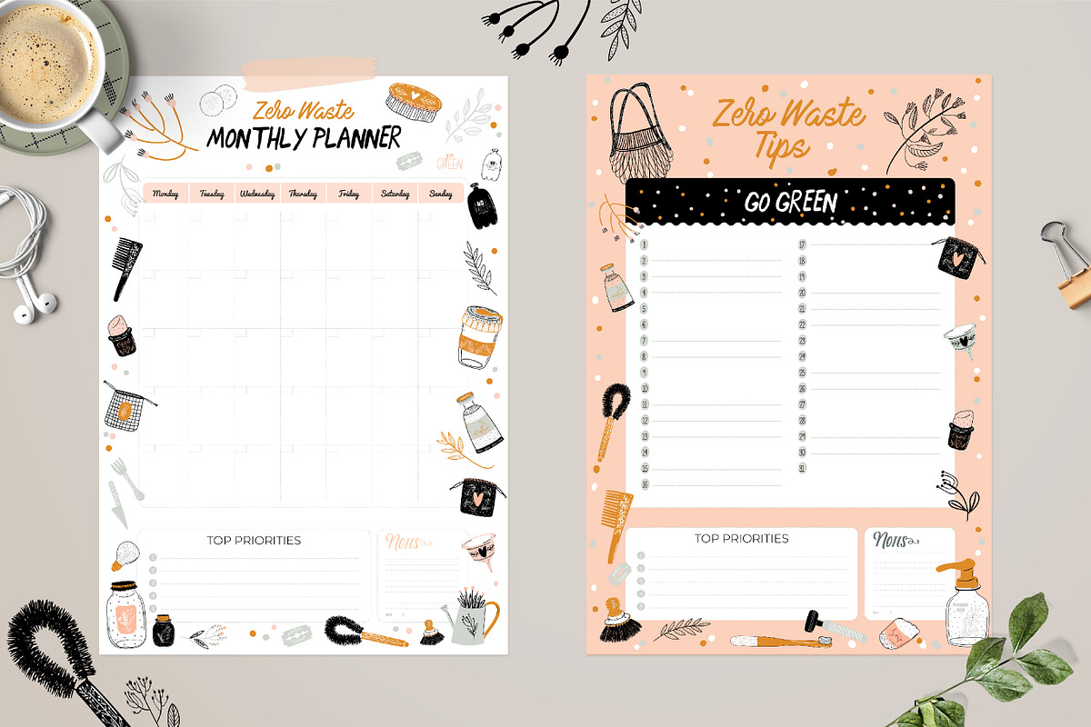 BUNDLE STATIONERY planners calendars, an Object Graphic by Ruslana Lubenets (Photo 33 of 96)