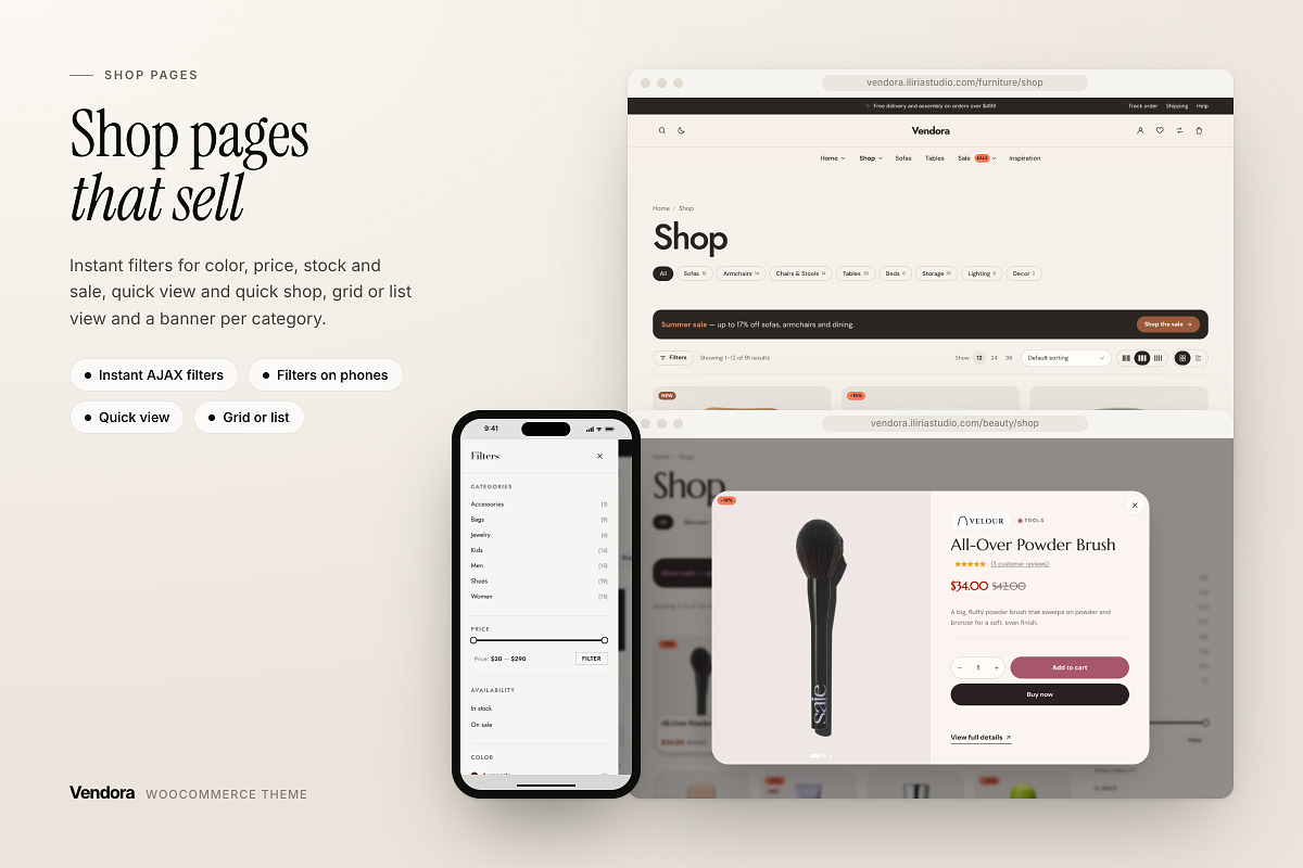 Vendora - WordPress Theme, a WordPress Template by Deck Atelier (Photo 9 of 17)