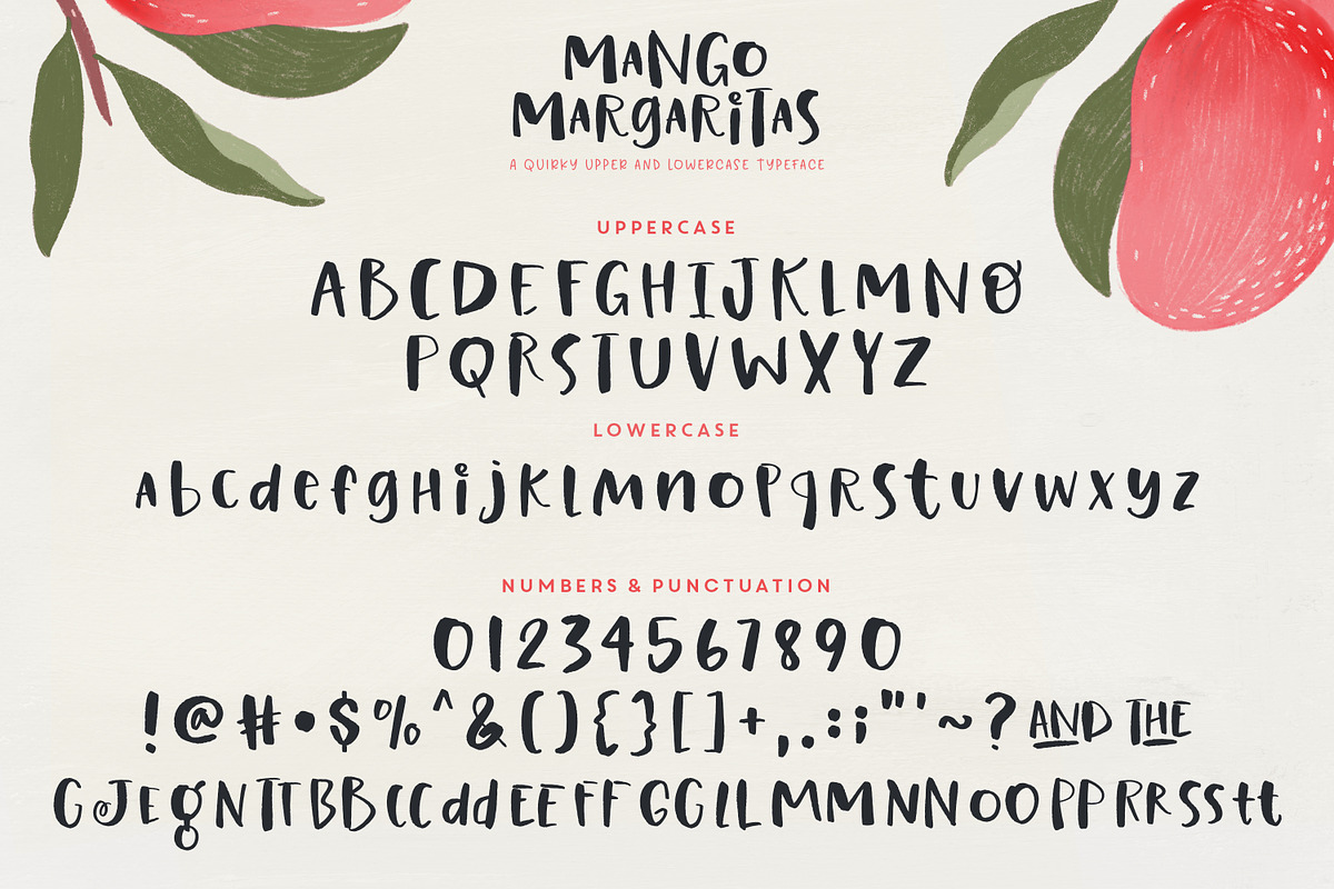 Mango Margaritas Typeface, a Font by Callie Rian & Co. (Photo 5 of 6)