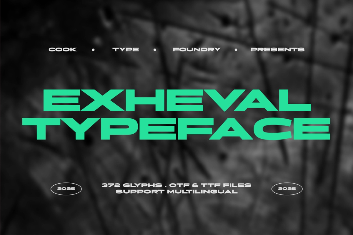 Exheval, a Sans Serif Font by graphicook (Photo 1 of 10)