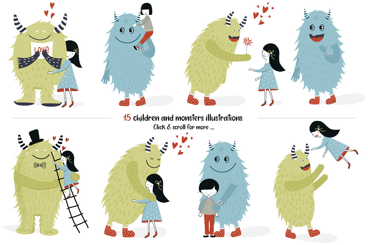 Kids and Monsters, an Animal Illustration by Oksana Stepova (Photo 8 of 11)
