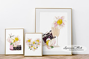Retro Camera Summer Clip Art, a Seasonal Illustration by Leonaa art (Thumbnail 7 of 9)