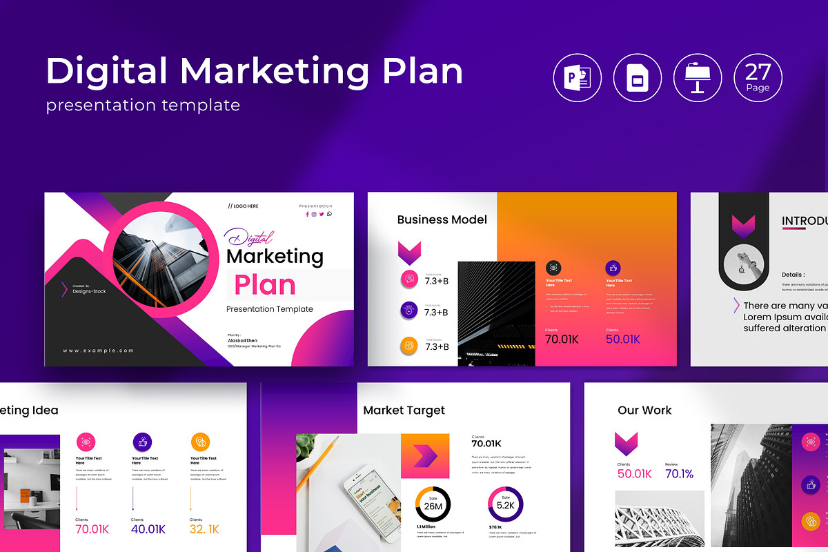 Digital Marketing Plan Presentation