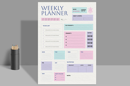 Weekly Planner Layout