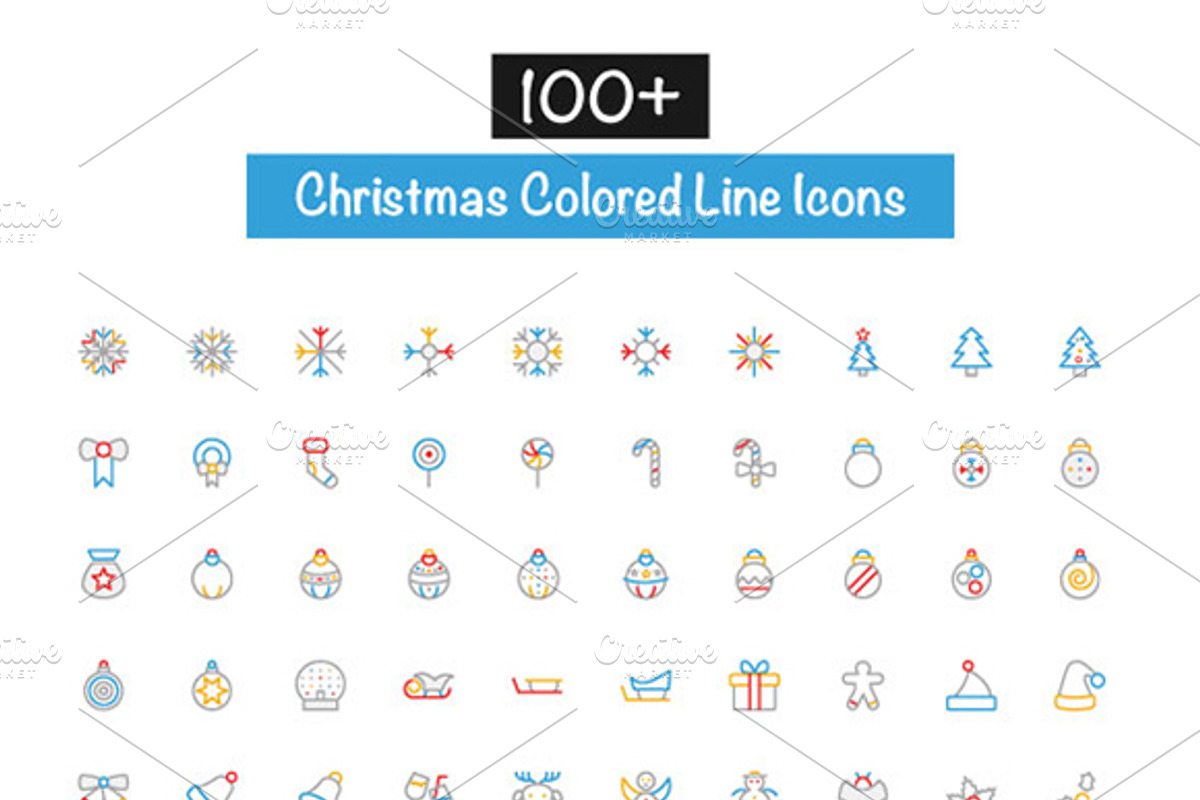 2600+ Colored Line Icons, an Outline Icon by Creative Stall (Photo 4 of 4)