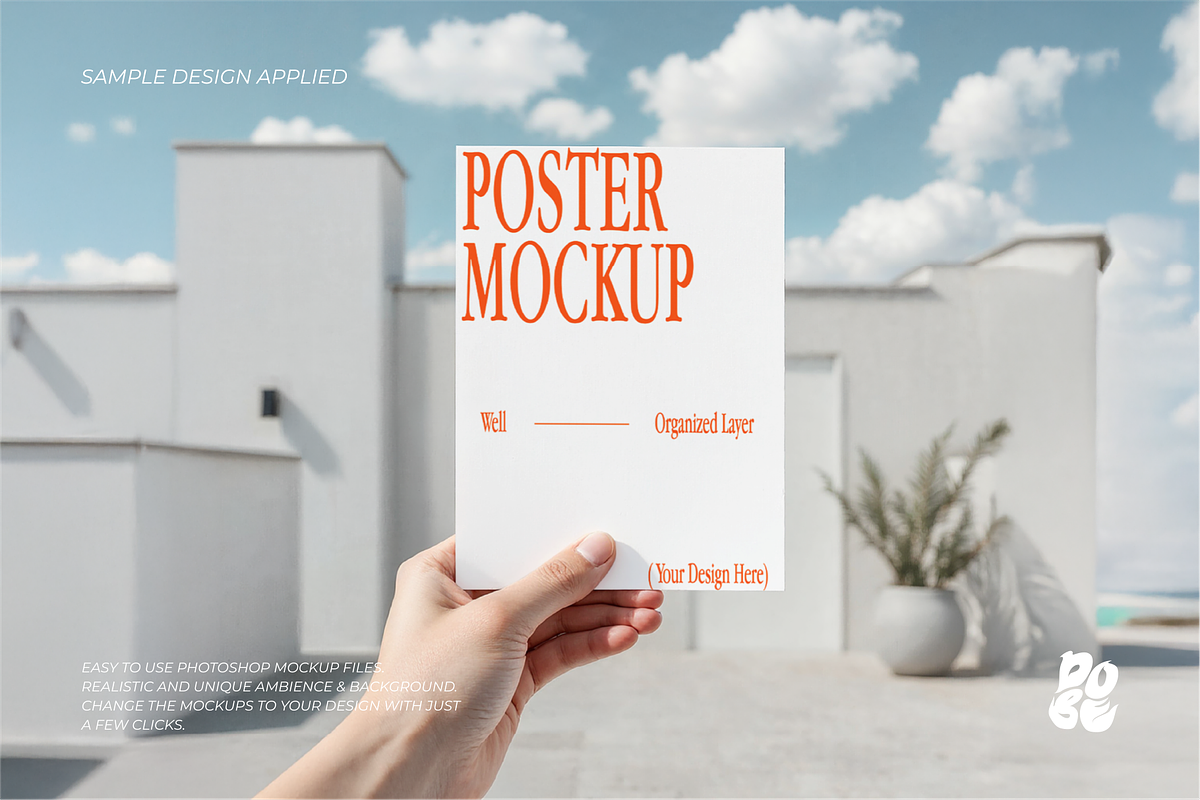 Hand and Paper Mockup Set - Vol 2, a Books & Magazine Mockup by DOBE Studio (Photo 5 of 8)