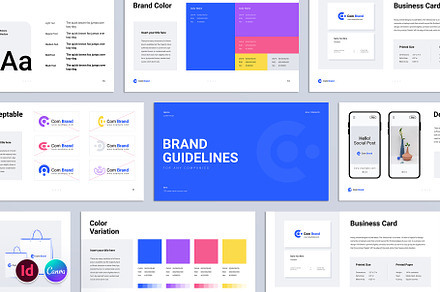 Brand Guidelines Presentation Design, a Presentation Template by TemplatesForest