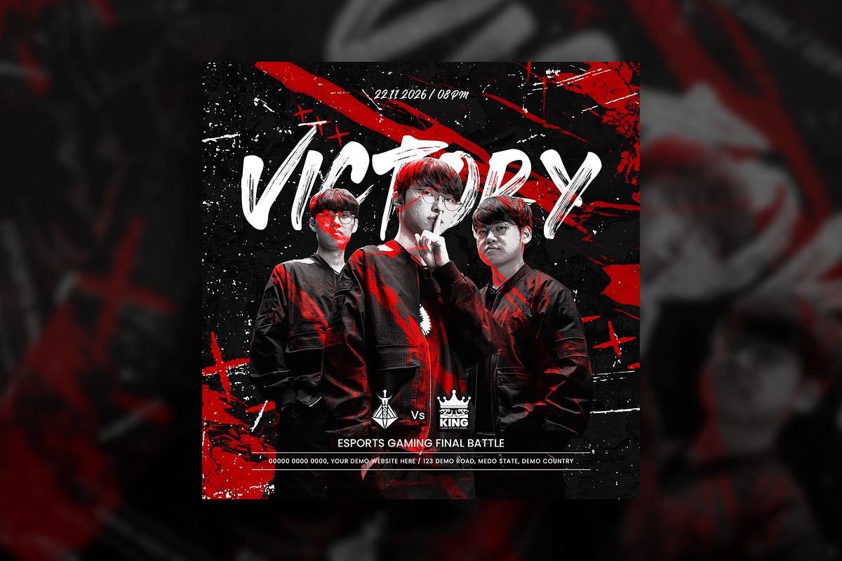 Esports Social media template design, a Social Media Template by Tanmoy Topu (Photo 4 of 7)
