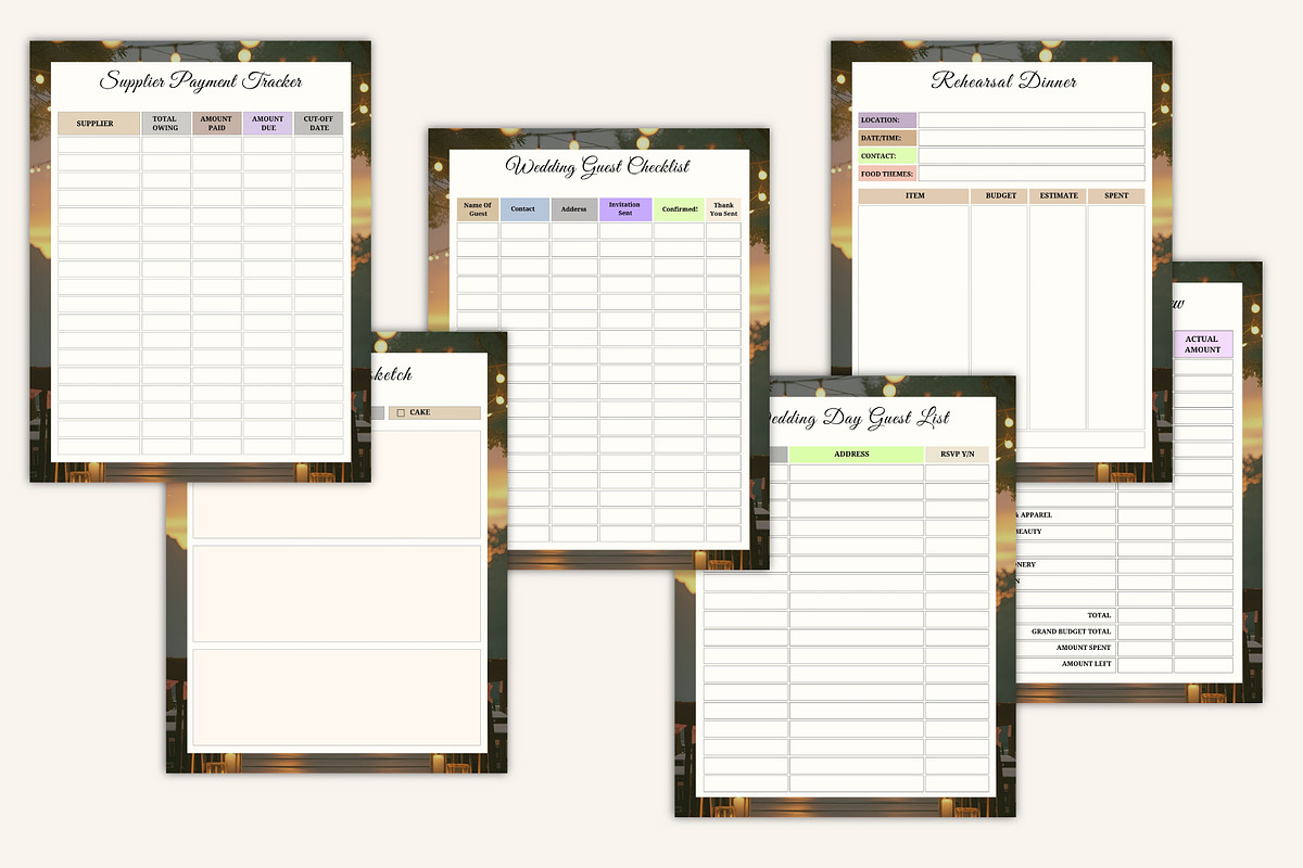 Wedding Planning Book, a Stationery Template by Designmela01 (Photo 3 of 10)