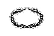Nature Wreath Frame Vector Bundle, an Illustration by jahid234 (Thumbnail 22 of 51)