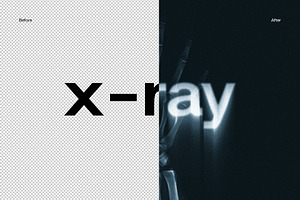 X-Ray Text Distortion Effect