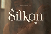 Silkon Elegant Serif Font, a Serif Font by Graphicxell (Thumbnail 1 of 8)