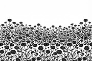 60 Daisy Flower Field Silhouette, a Seasonal Illustration by Amazin_art (Thumbnail 25 of 35)