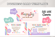 Rainbow Business Card Canva Template, a Business Card Template by Summit Avenue (Thumbnail 2 of 7)