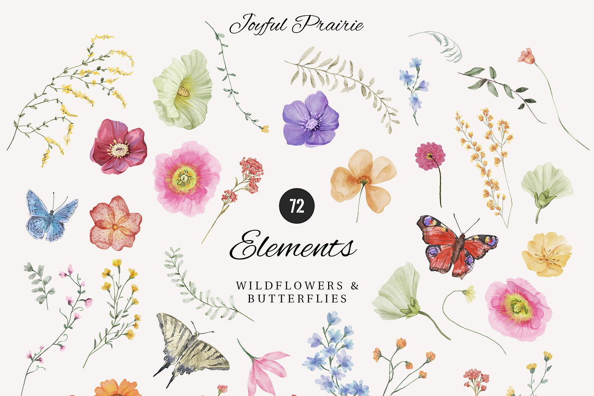 Joyful Prairie wildflowers, an Illustration by SunnyAfternoons (Photo 10 of 14)