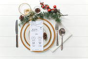 Festive Gold Program/Menu Mockup, a Product Mockup by ILLONA GRAPHICS (Thumbnail 3 of 4)