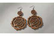 Floral Drop Earring SVGs, a Graphic by hafijul (Thumbnail 3 of 11)