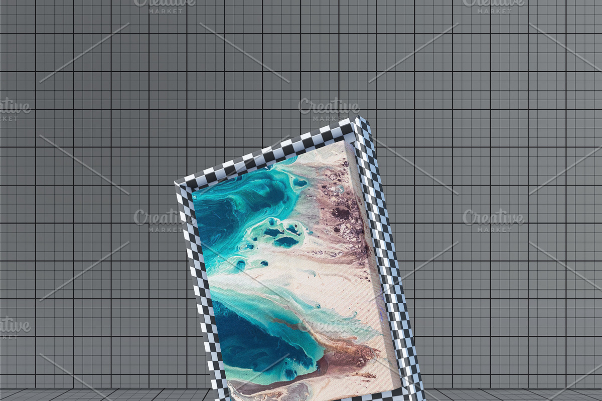 Wood Frame Canvas Mock-Up, a Pens & Pencil Mockup by desgiant (Photo 12 of 26)