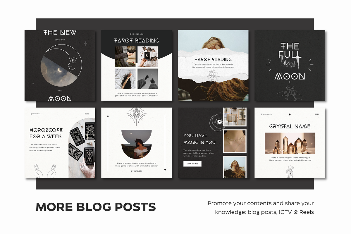 Mystical Instagram Creator Canva, a Social Media Template by Eden Origin Studio (Photo 5 of 11)