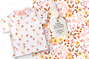 Baby Flowers Watercolor Patterns, a Pattern Graphic by Webvilla Studio (Thumbnail 1 of 9)