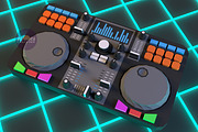 DIY DJ Mixer 3D model template, a Marketing Template by PolyFish (Thumbnail 3 of 5)
