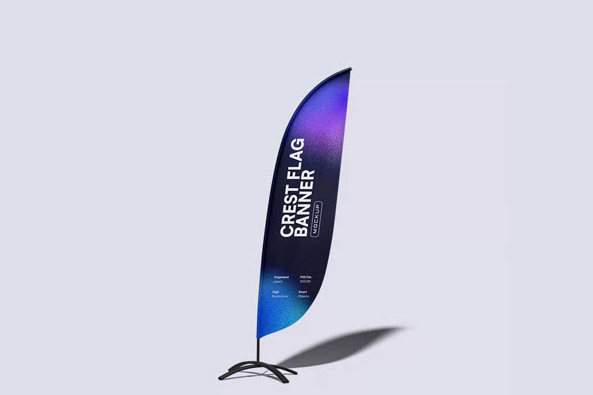 Flag Mockup, an Advertising Mockup by graphicsauce (Photo 2 of 4)
