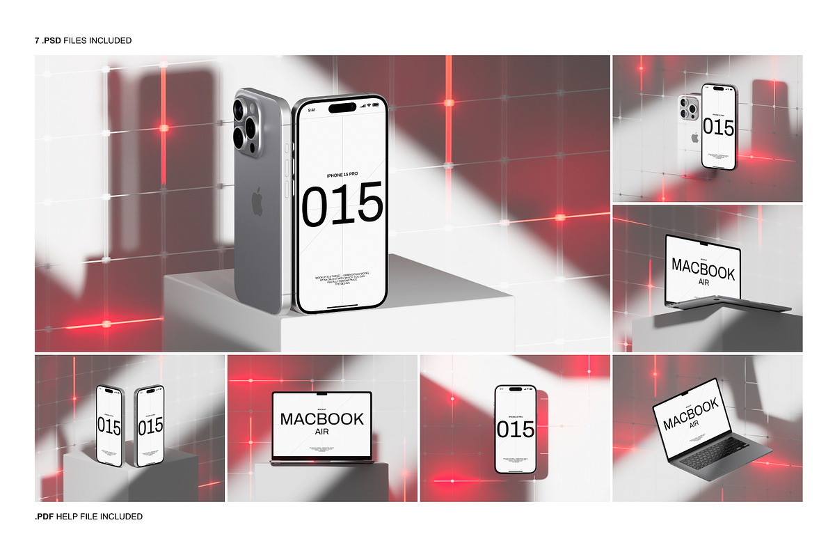MacBook and iPhone Mockup Set, an iPhone Mockup by Renderteam (Photo 2 of 17)