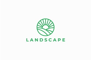 Landscape Logo template, a Branding & Logo Template by yopie
