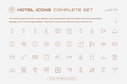 Hotel Icon Set - 111 Line Icons, an Outline Icon by White Flag (Thumbnail 4 of 7)