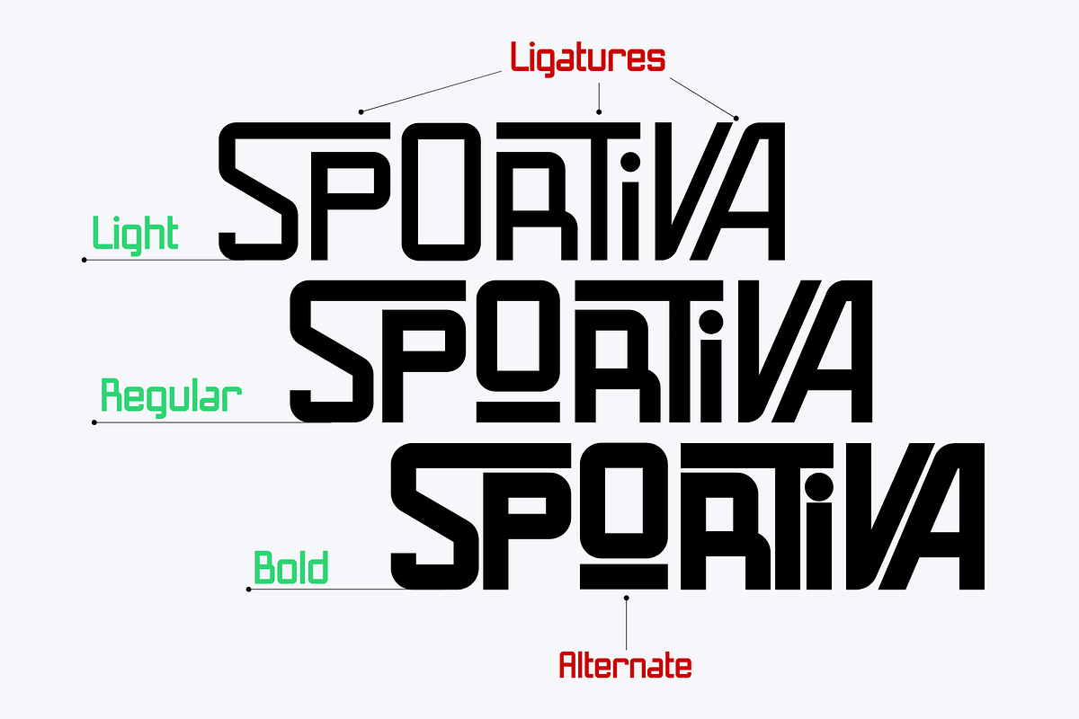 Sportiva - Modern Sport Font, a Sans Serif Font by Brown Cupple (Photo 2 of 9)