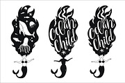 Vector mermaid 11 prints set, an Animal Illustration by JULYMILKS (Thumbnail 4 of 7)